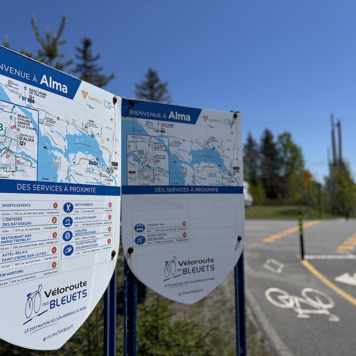 Véloroute des Bleuets in Alma