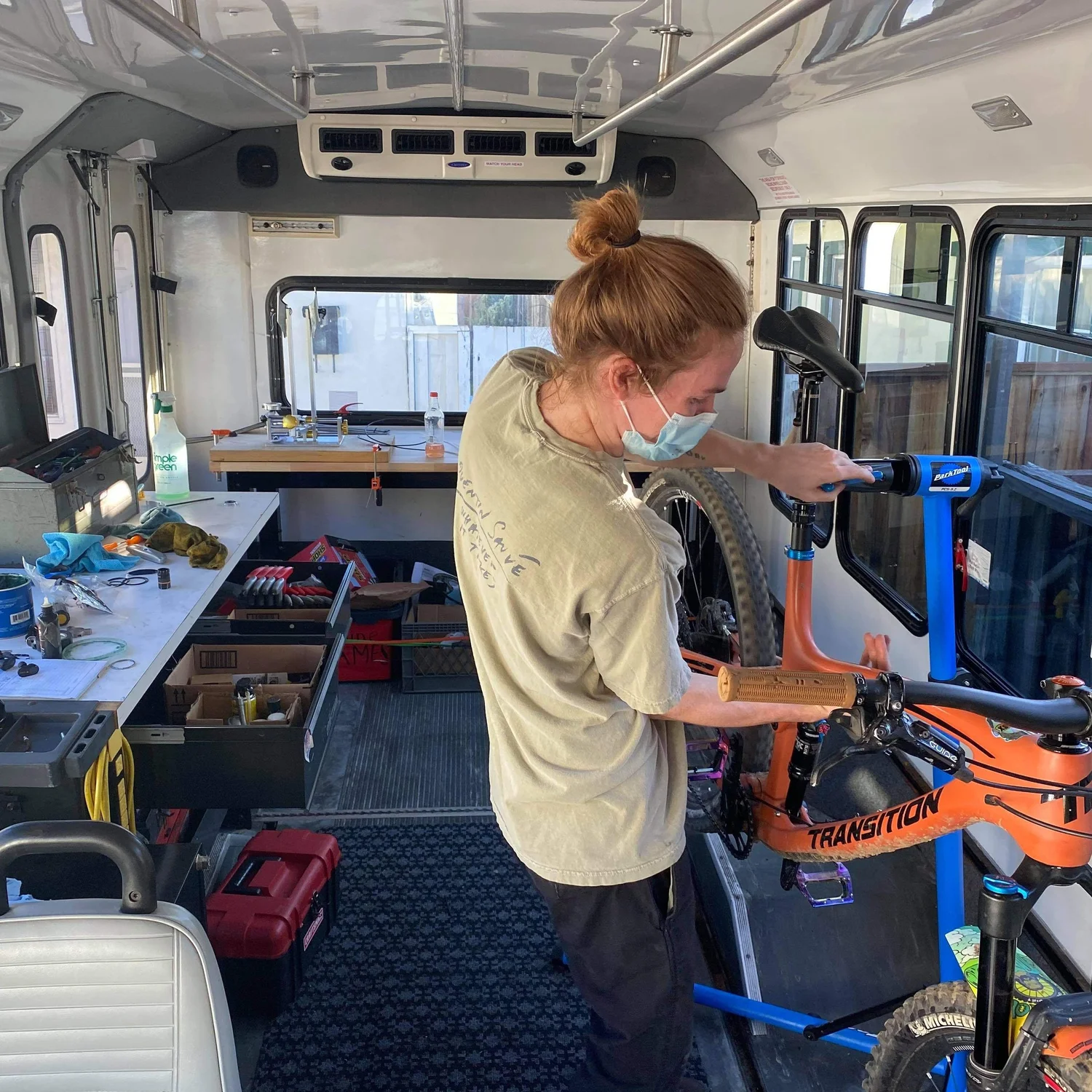 Smokey's Mobile Bicycle repair in Farragut