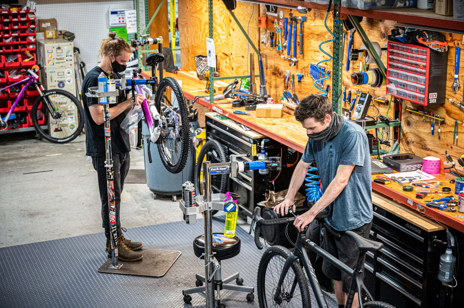 Tames Bike Repair in Spring