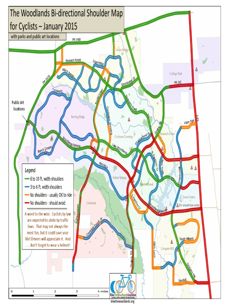 Bike Lane in The Woodlands