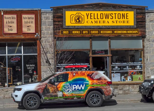 The Yellowstone Camera Store in West Yellowstone