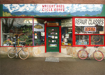 Wright Brothers Cycle Works in White Center